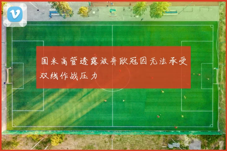 国米高管透露放弃欧冠因无法承受双线作战压力